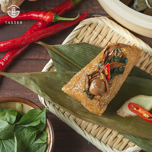 祥和蔬食|辣味三杯素粽 (每袋5入)
