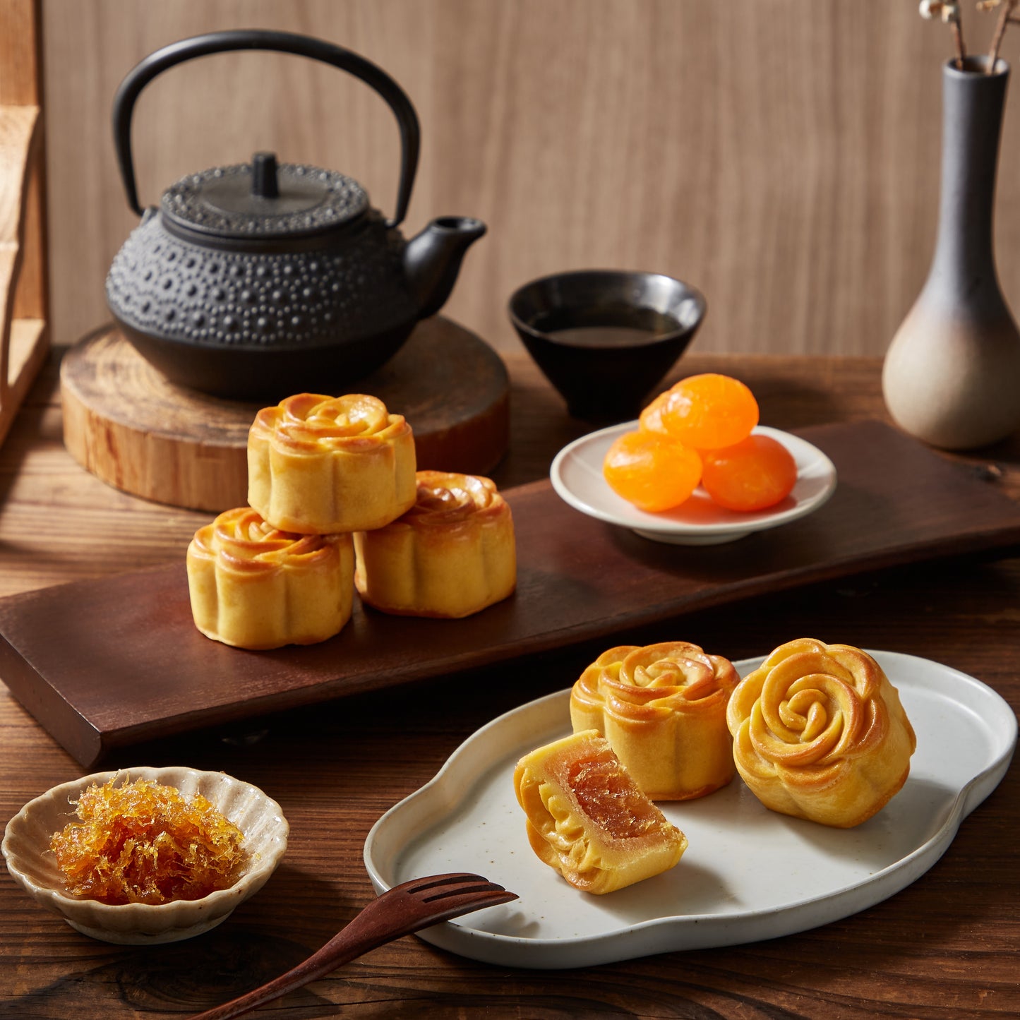 【基食堂】鳳梨奶皇月餅禮盒6入(提盒)