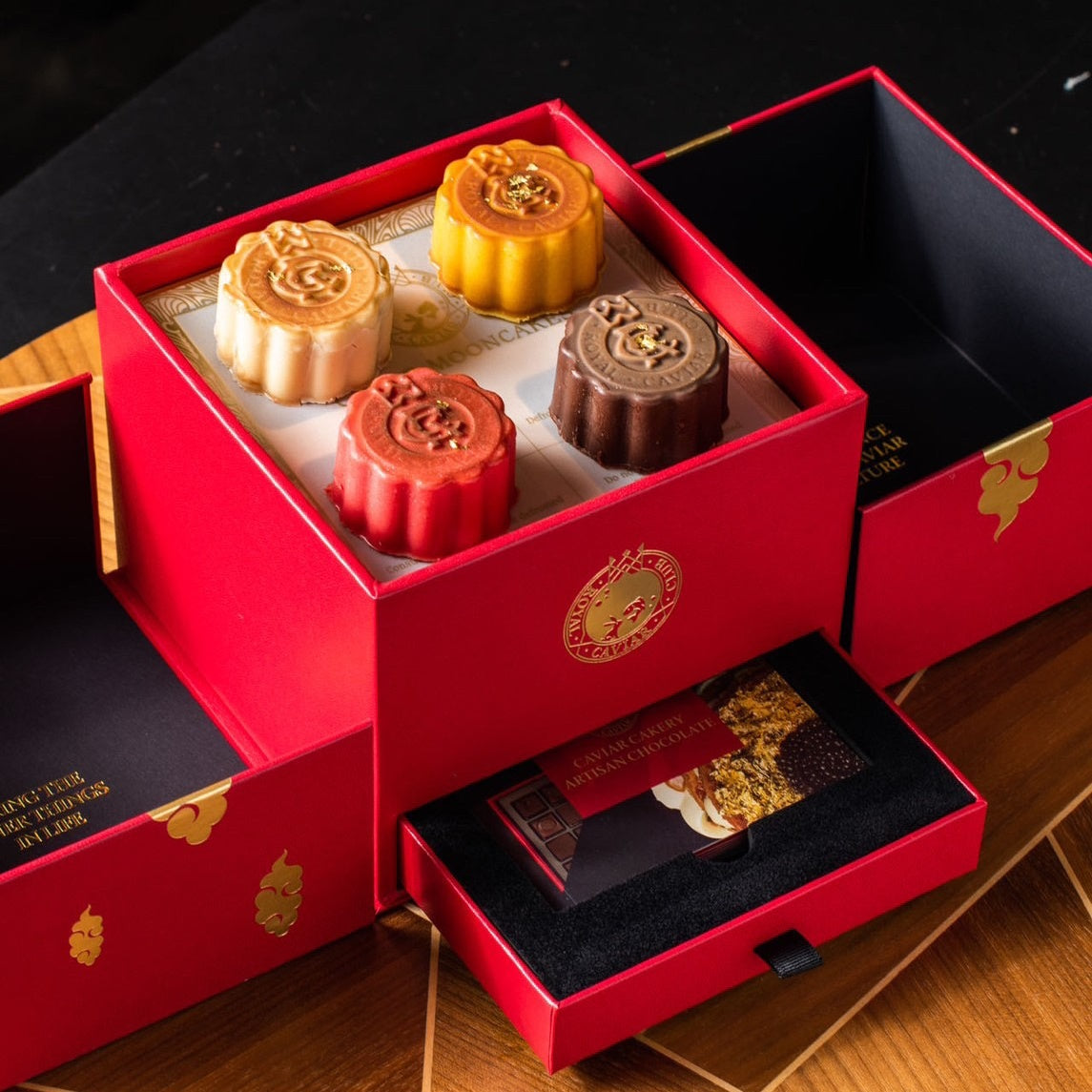 皇家奢華魚子醬月餅禮盒