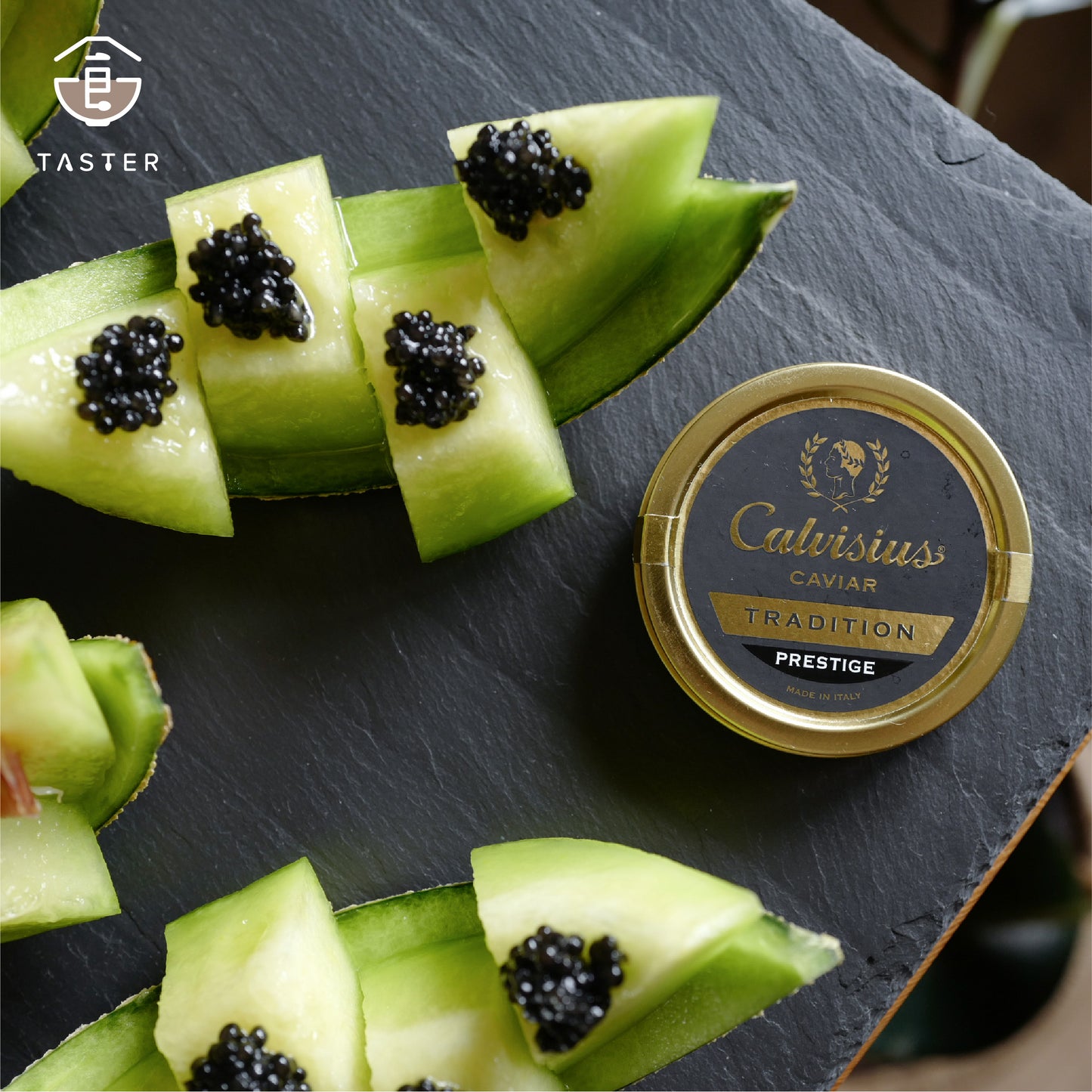 義大利尊爵黑金白鱘魚子醬 (純種鱘)