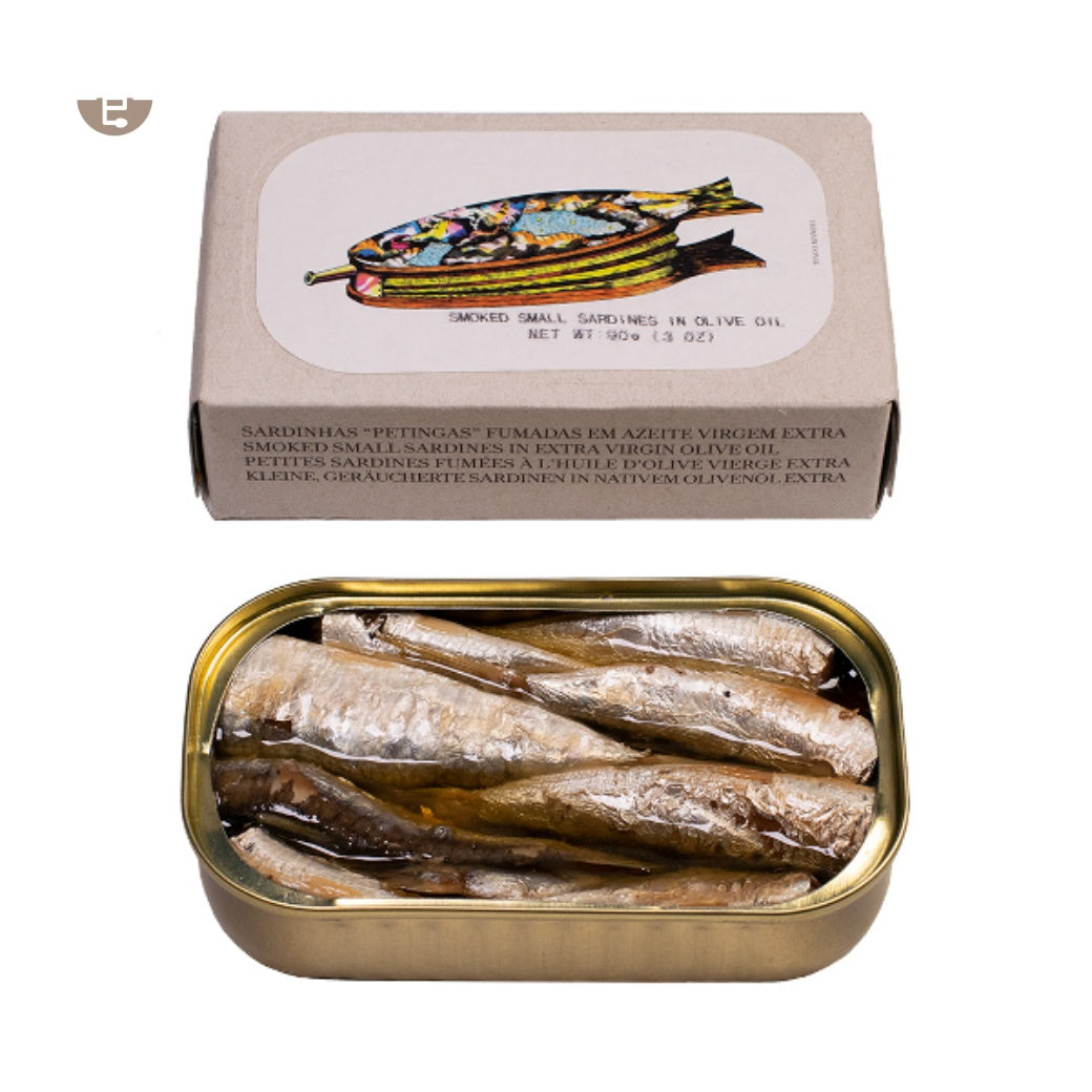 葡萄牙Jose gourmet|特級初榨橄欖油漬煙燻小沙丁魚 90g