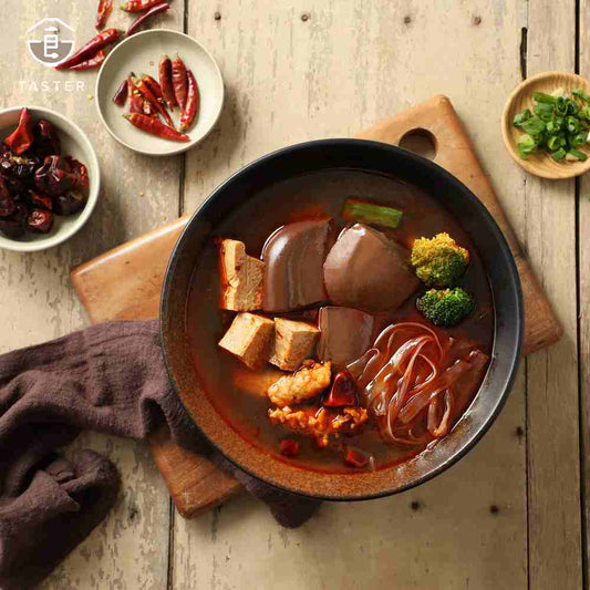 老媽拌麵-麻辣鴨血寬粉