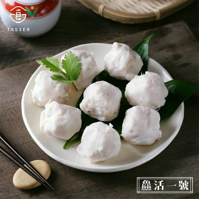 鱻活一號|綜合手工丸組 (香菇旗魚丸x1包+花枝丸x1包+鮮蝦干貝丸x1包) 含運組合