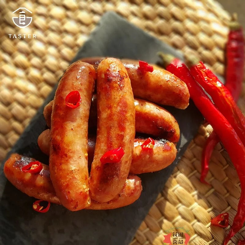 花田喜彘|含運組合二 (黑豬肉高麗菜水餃x2包+原味貢丸x1包+香菇貢丸x1包+原味香腸x1包)