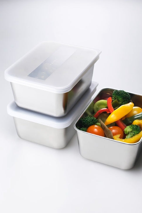 日本EATCO-食物儲存盒(白)*2個