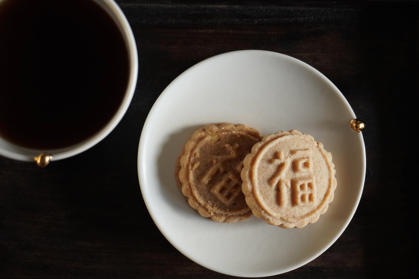 獨家【千秋陶坊】小金豆午茶杯盤組