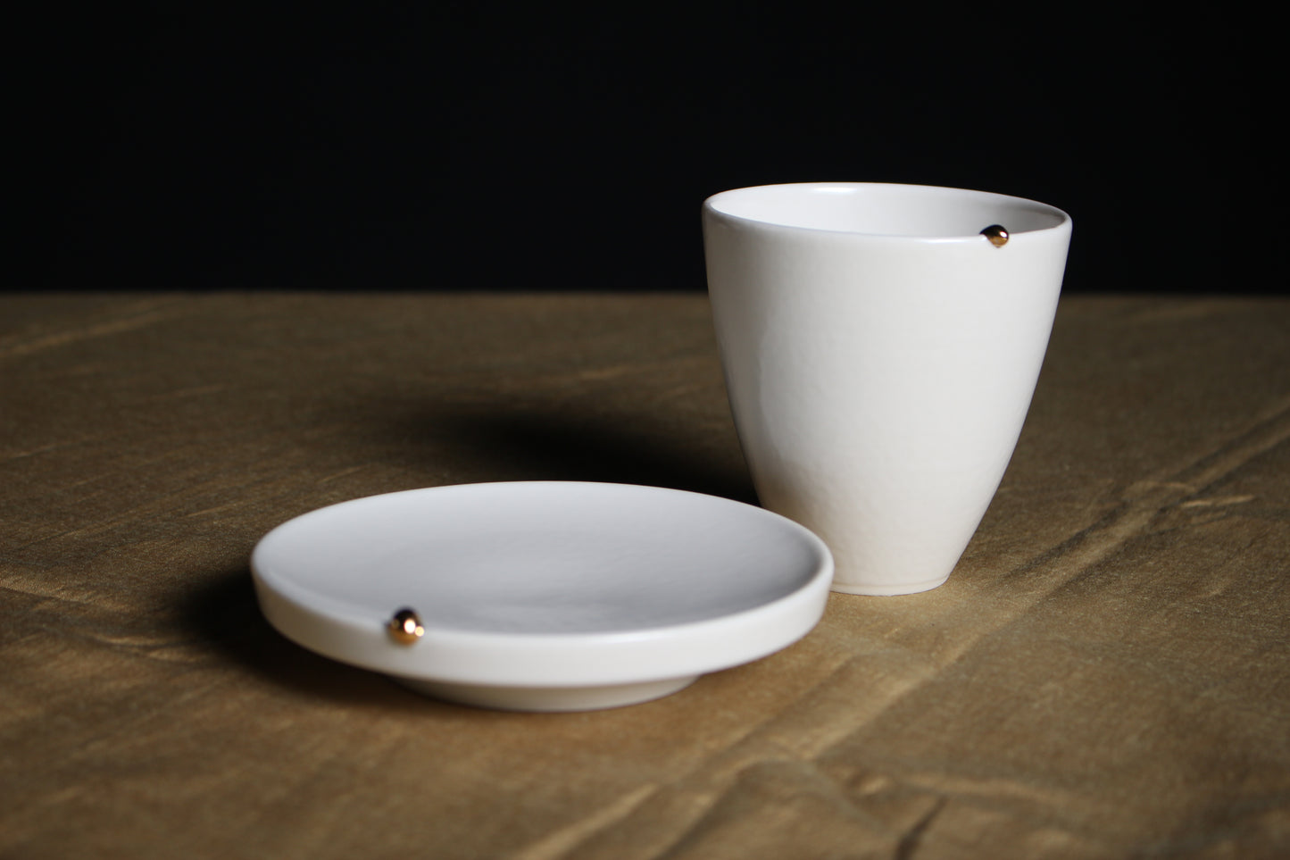 獨家【千秋陶坊】小金豆午茶杯盤組