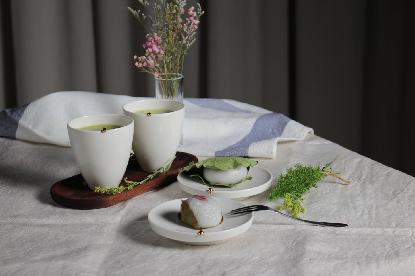 獨家【千秋陶坊】小金豆午茶杯盤組