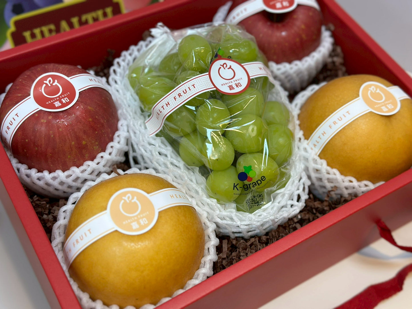 【年節水果】春節限定綜盒禮盒（蜜蘋果+麝香葡萄+水梨）