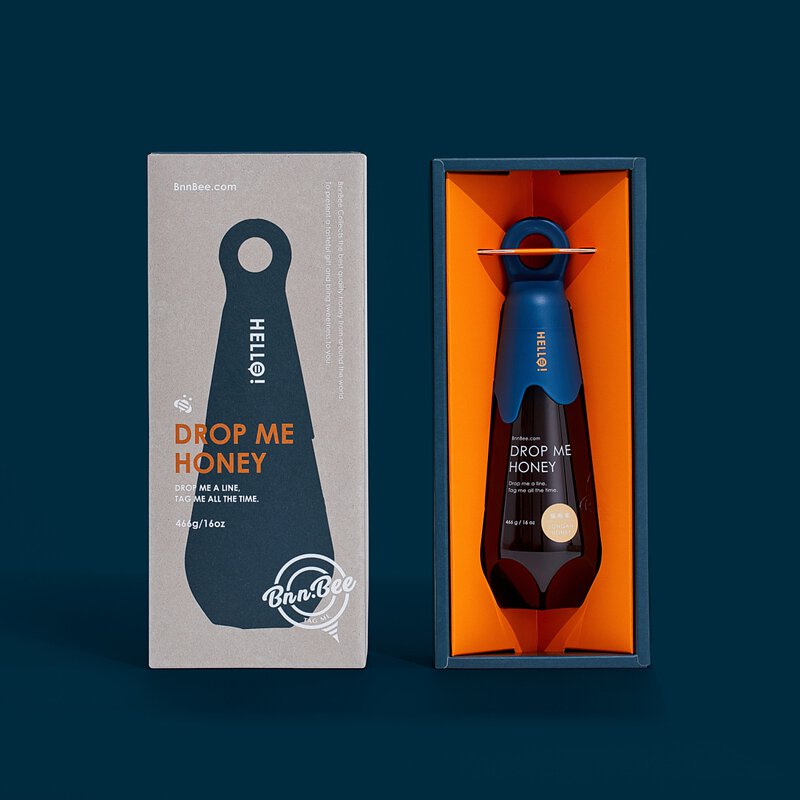 Drop Me Once 手擠空降瓶466g 一入蜂蜜禮盒 (龍眼蜜/荔枝蜜)